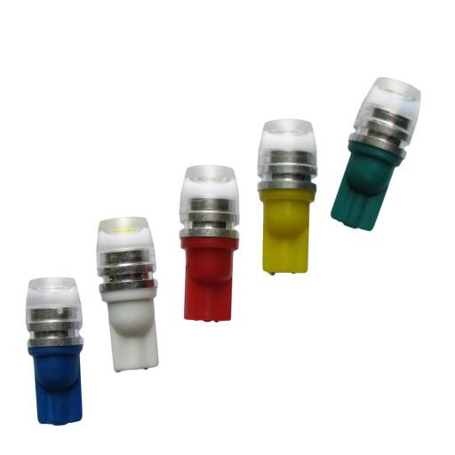 Автолампа T10 - 12V 1.5W пл/цок LENS зеленая