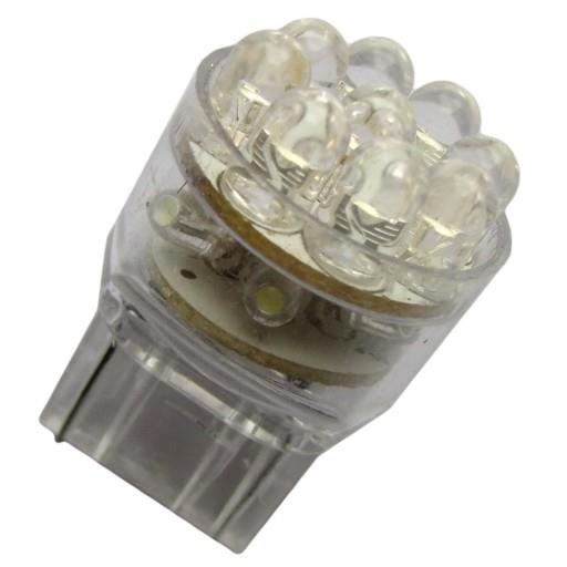 Автолампа T20 - 12V пл/цок 15 led белая