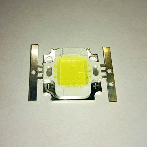 Светодиод 10W CW 1000mA 9-11V Epistar 30mil (Холодный белый)