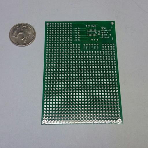 Плата монтажная  PCB для PIC16F629/676