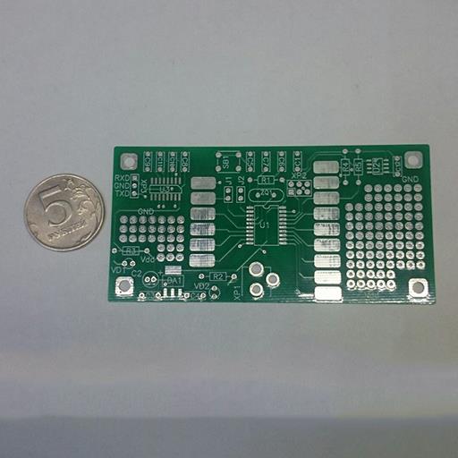 Плата монтажная  PCB для ATtiny2313