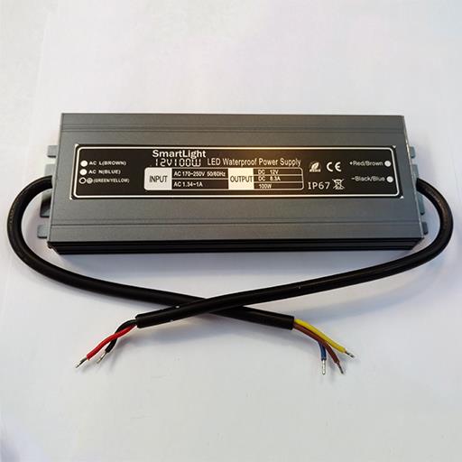 Блок питания 12V 100W 8.3A  IP-67  SP-D AL герметичный