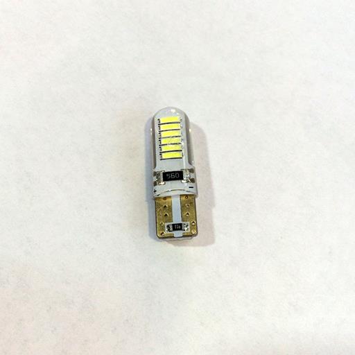 Автолампа T10-  12-24V 4014*24шт белая с обманкой