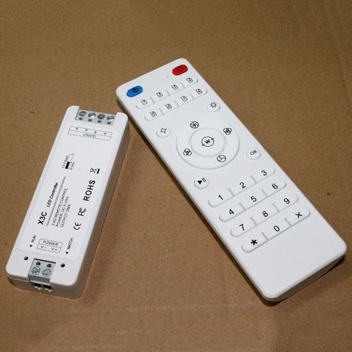 RGB Контроллер пиксельный с радиопультом SC-R19 + RF пульт 31кн. 5-24V
