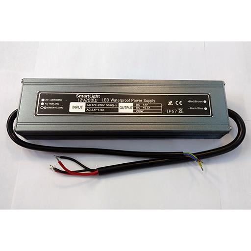 Блок питания 12V 200W 16.7A  IP-67  SP-D AL герметичный