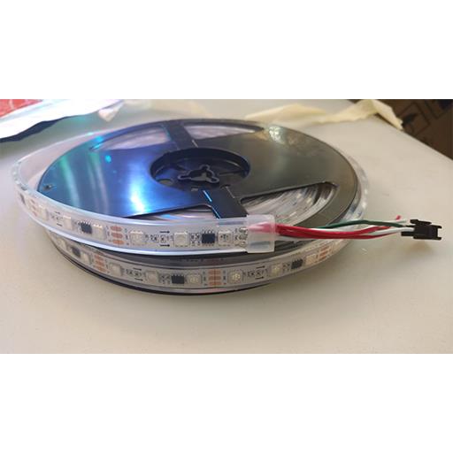 Светодиодная лента SPI 12V 5050 RGB 60 светод./м  14.4W  IP-68 WS2811 Управляемая