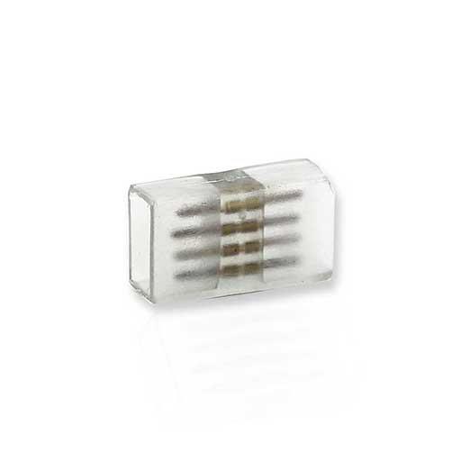 Светодиодная лента Соединитель 4-pin для ленты 220V RGB (пластик) IP-67