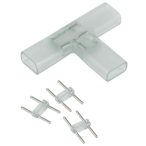 Светодиодная лента Коннектор 2-pin для ленты 220V T-образный