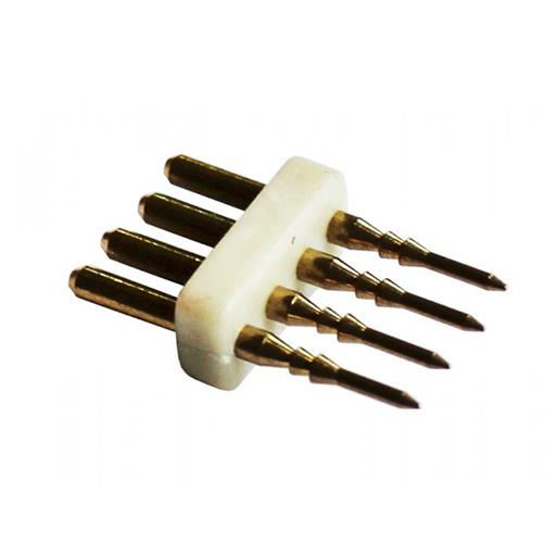 Светодиодная лента Соединитель 4-pin для ленты 220V RGB (игла)