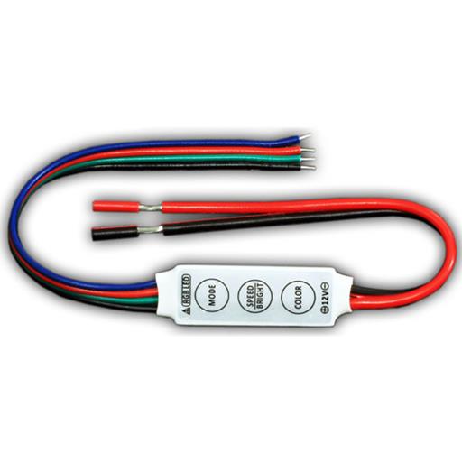 RGB Контроллер кнопочный Micro 12V 144W 3x4A