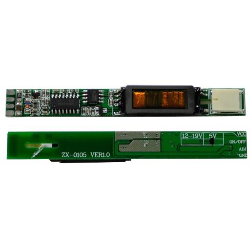 Инвертор для LCD на  1 лампу  ZX-0105 5V (85x10x5) 4pin
