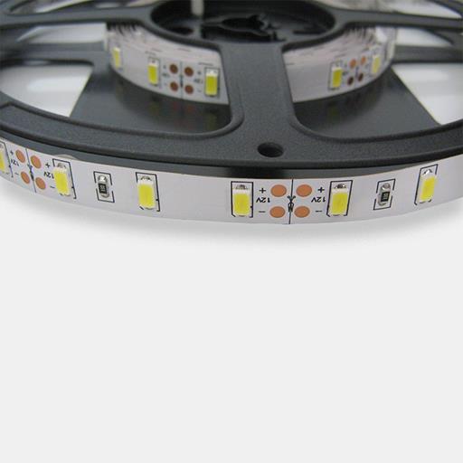 Светодиодная лента 12V 5730 WW  60 светод./м  7.2W   IP-65  (Теплый белый)
