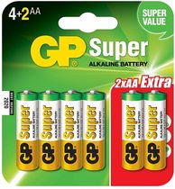 GP Super LR6/15A 6BP (4+2)