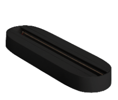 JAZZWAY  PTR T2-BL стационарное крепление чёрное 54х20х185