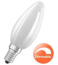 LS B60  6,5W/827 E14 230V FR RETROFIT DIM FIL OSRAM