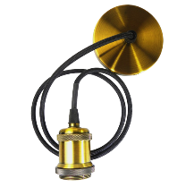 JAZZWAY патрон с проводом RETRO PLC 01 E27 ANTIQUE BRONZE