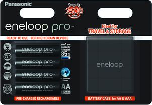 PANASONIC eneloop pro AA 2500mAh/BK-3HCDEC4BE+кейс