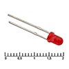 Светодиод 3 mm red 30 mCd 20