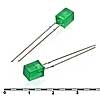 Светодиод FL 5x5 green 30mcd 2,1v