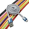 Шнур для мобильного устройства USB to Micro USB flat braid 1m