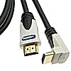 Шнур интерфейсный HDMI to HDMI 90* 1.4v OFC 2m