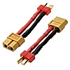 Разъем XT60 F to Deans M 14AWG 4CM