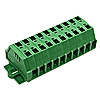 Клеммник нажимной SH331-5.0-10P1 (green)