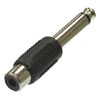 Разъем переходной SZC-0142 / 6.35 mono-RCA jack
