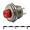 Кнопка PSW-3-R 220В 0.3А 6мм